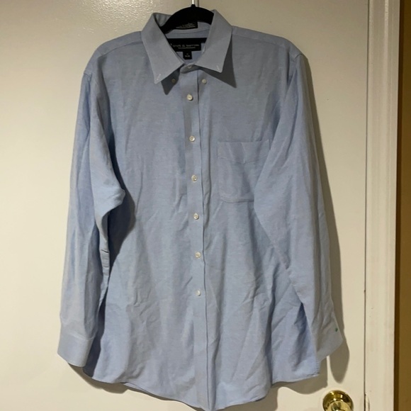 Croft & Barrow Wrinkle Resistant Men’s Button Up Long Sleeves Shirt Size 17 - Picture 1 of 9